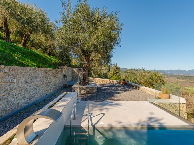 Outdoor area with private pool